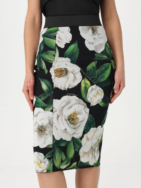 25SS 돌체앤가바나 미디 스커트 F4CWKTFSSK2 HN5JB Black - DOLCE & GABBANA