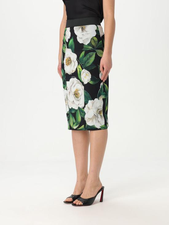 25SS 돌체앤가바나 미디 스커트 F4CWKTFSSK2 HN5JB Black - DOLCE & GABBANA