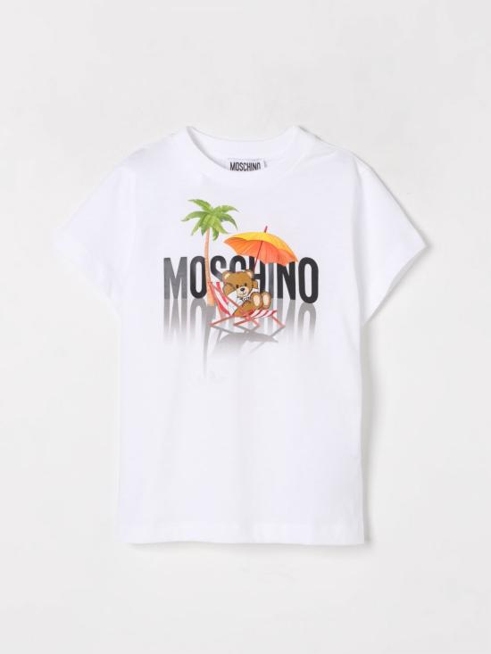 25SS [키즈] 모스키노 티셔츠 H7M04KLAA01 10101 White