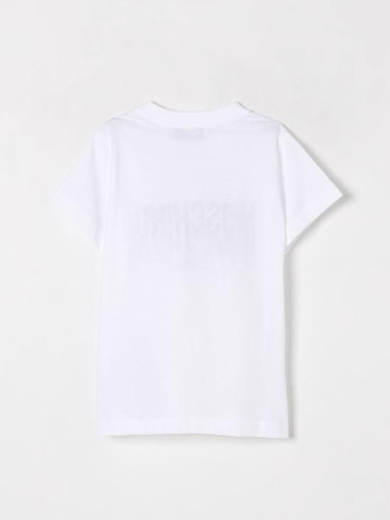 25SS [키즈] 모스키노 티셔츠 H7M04KLAA01 10101 White - MOSCHINO