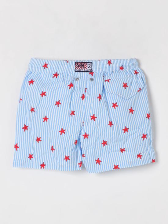 25SS [키즈] 세인트바쓰 스윔팬츠 COM001001402H STARFISH STRIPES S 31 Gnawed Blue - MC2 SAINT BARTH