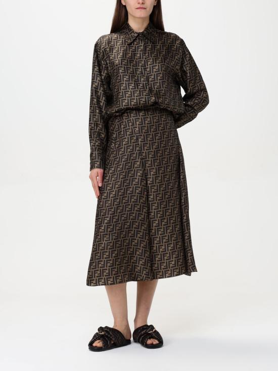 25SS 펜디 블라우스 FS8107A8G3 F118W Tobacco - FENDI