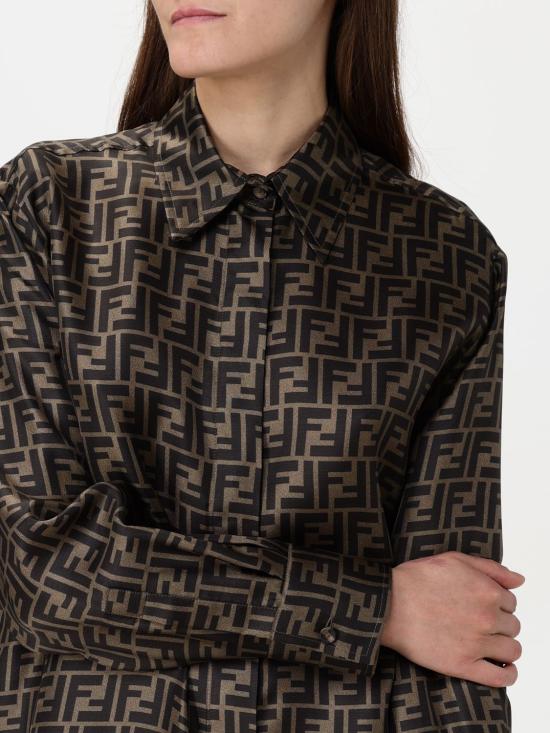 25SS 펜디 블라우스 FS8107A8G3 F118W Tobacco - FENDI