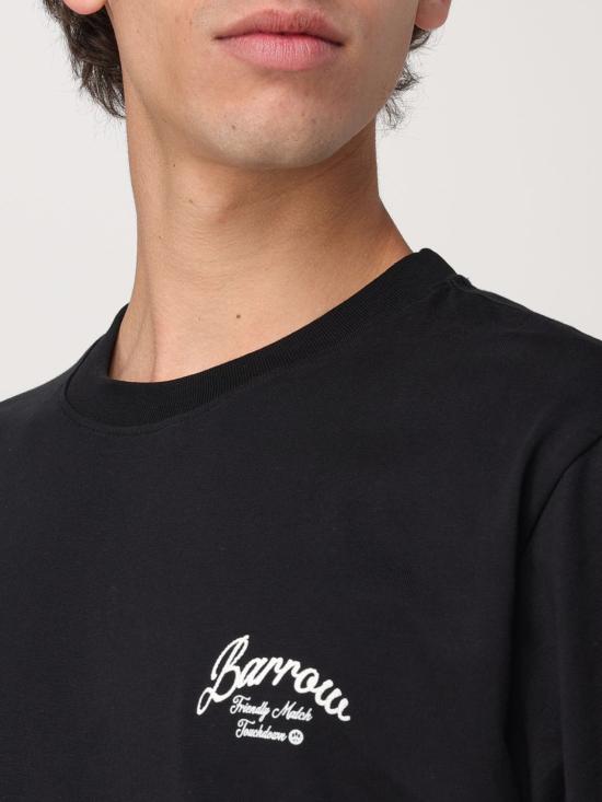 25FW 바로우 반팔 티셔츠 S5BWUATH145 110 Black - BARROW
