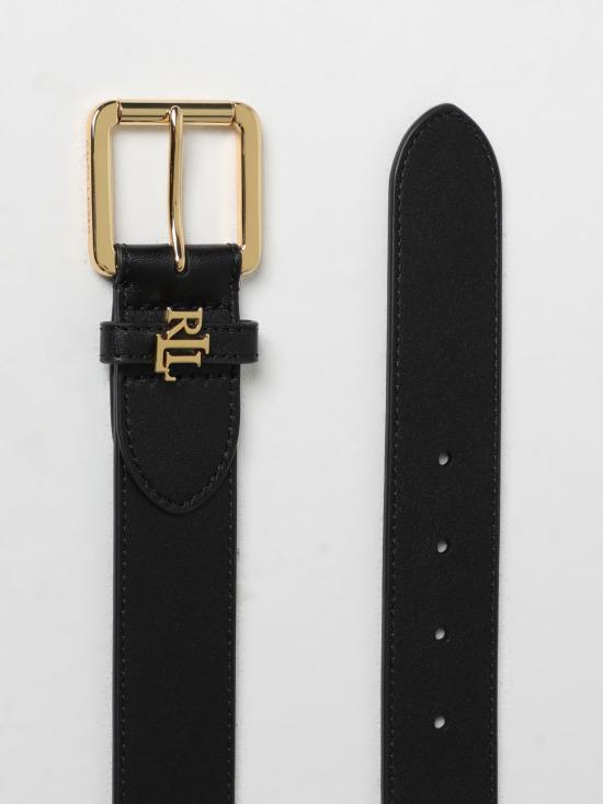 25FW 랄프 로렌 레귤러 벨트 412968765 001 Black - RALPH LAUREN
