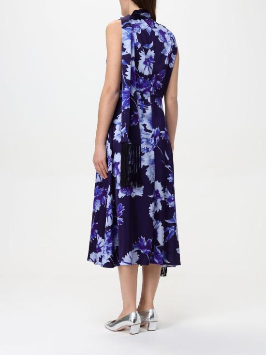25SS 에르뎀 미디 원피스 PS25 D9 ITVS TROUBRIDGE FLORAL INDIGO Blue - ERDEM