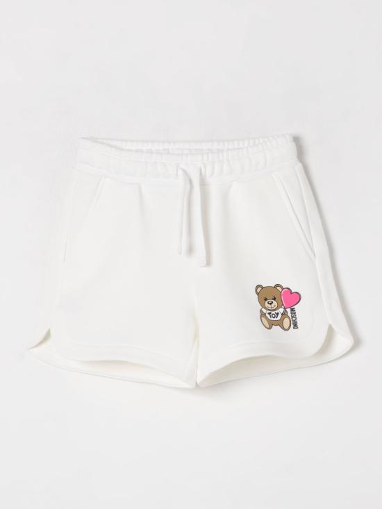 25FW [키즈] 모스키노 쇼츠/버뮤다 HDQ01MLCA52 10063 White