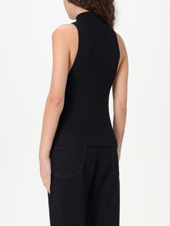 25FW 쿠레쥬 민소매 티셔츠 125MTO384FI0049 9999 Black - COURREGES