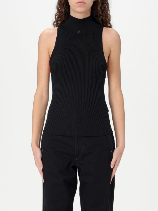 25FW 쿠레쥬 민소매 티셔츠 125MTO384FI0049 9999 Black