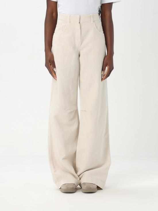 25FW 브루넬로 쿠치넬리 데님 팬츠 ML996P5985 C8739 White