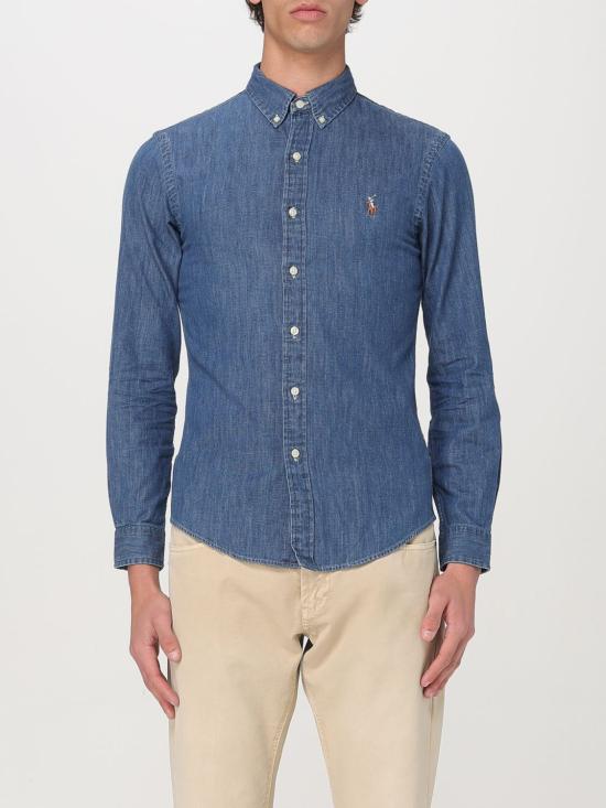 25FW 폴로 랄프로렌 클래식 플리스 후드 집업  710548539 001 Denim