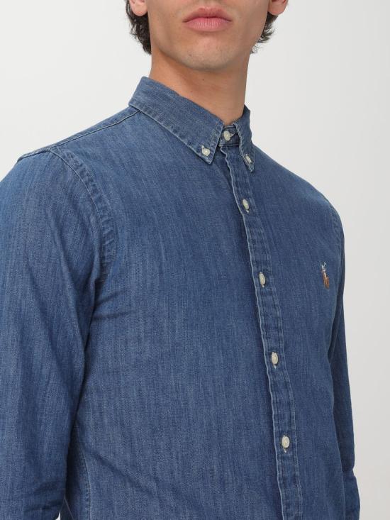 25FW 폴로 랄프로렌 클래식 플리스 후드 집업  710548539 001 Denim - POLO RALPH LAUREN