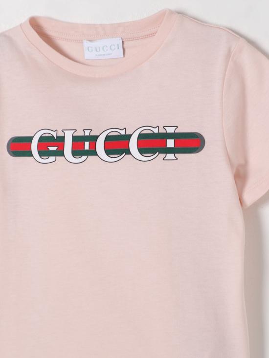 25FW [키즈] 구찌 티셔츠 561651XJGPI 6341 Pink - GUCCI