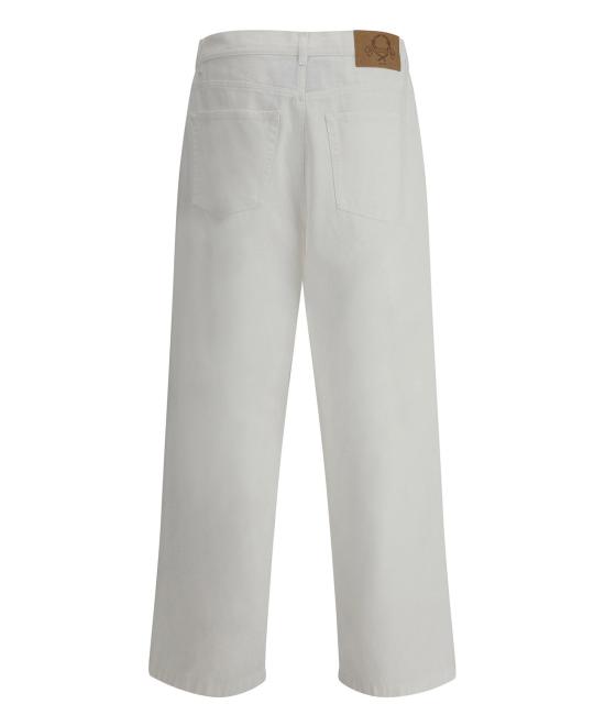 25SS 모스키노 스트레이트 팬츠 251ZZ03330227 0001 White - MOSCHINO