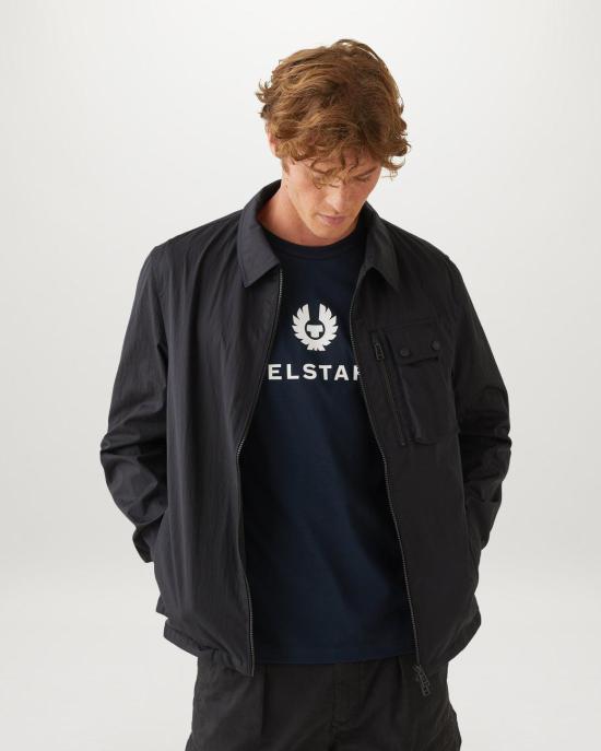 25SS 벨스타프 반팔 티셔츠 104141 BELSTAFF SIGNATURE T SHIRT DKINK Dark ink - BELSTAFF