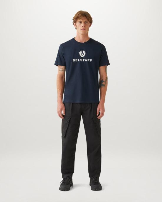 25SS 벨스타프 반팔 티셔츠 104141 BELSTAFF SIGNATURE T SHIRT DKINK Dark ink - BELSTAFF
