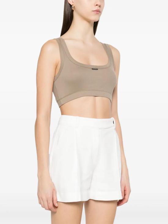  브루넬로 쿠치넬리 민소매 티셔츠 M0TC8FX299C9447 brown - BRUNELLO CUCINELLI