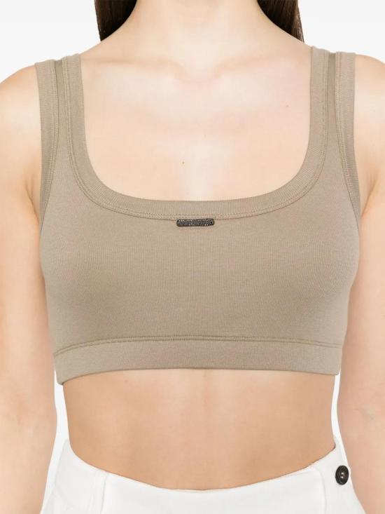  브루넬로 쿠치넬리 민소매 티셔츠 M0TC8FX299C9447 brown - BRUNELLO CUCINELLI