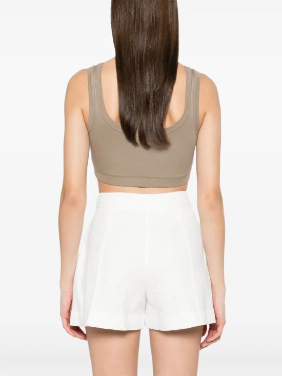  브루넬로 쿠치넬리 민소매 티셔츠 M0TC8FX299C9447 brown - BRUNELLO CUCINELLI