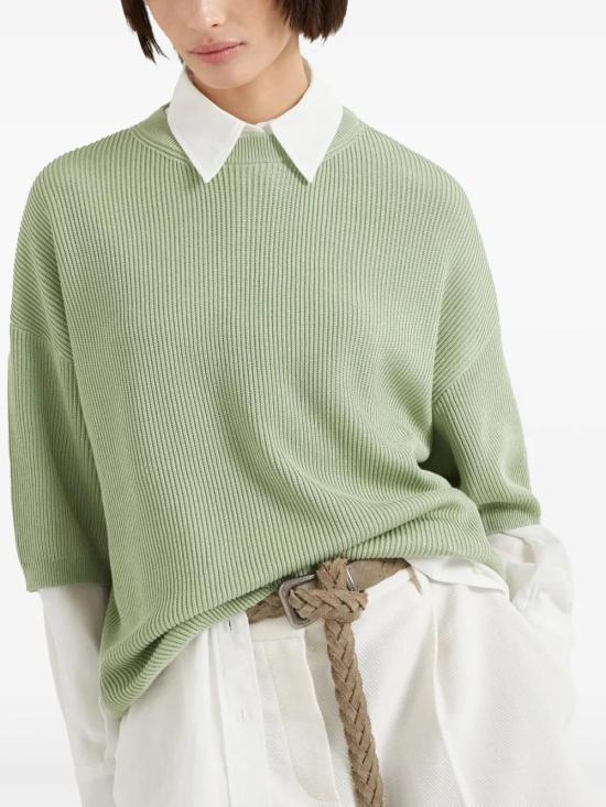  브루넬로 쿠치넬리 스웨터 M19252000C9738 mint - BRUNELLO CUCINELLI