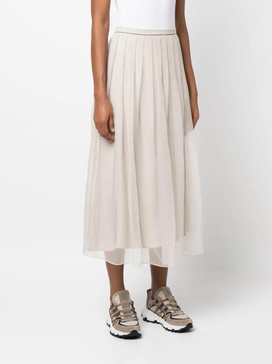  브루넬로 쿠치넬리 미디 스커트 MF940G3375C8539 - BRUNELLO CUCINELLI