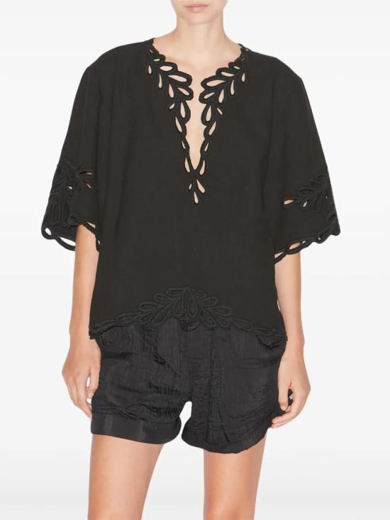 25SS 이자벨마랑에뚜왈 반팔 티셔츠 HT0586FAC1J12E 02FK FADEDBLACK - ISABEL MARANT ETOILE