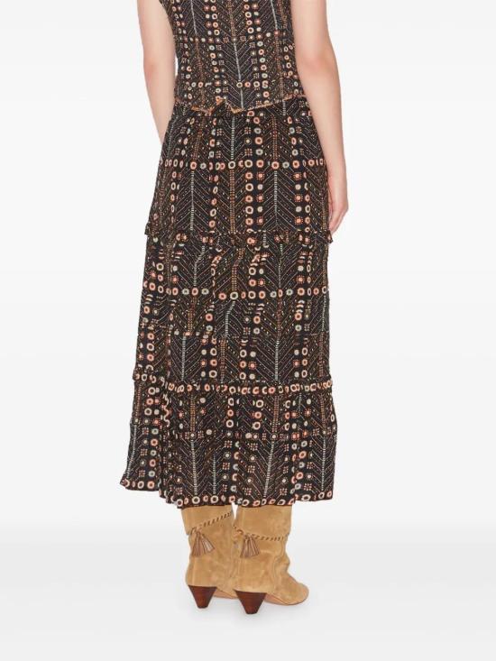 25SS 이자벨마랑에뚜왈 롱 스커트 JU0239FAC1J19E 02FK FADEDBLACK - ISABEL MARANT ETOILE