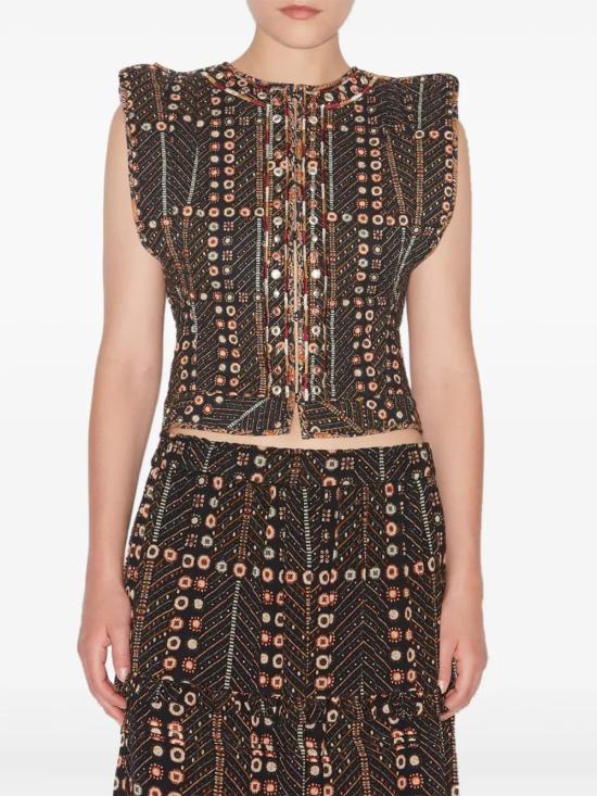 25SS 이자벨마랑에뚜왈 베스트 GI0050FAC1J03E 02FK FADEDBLACK - ISABEL MARANT ETOILE