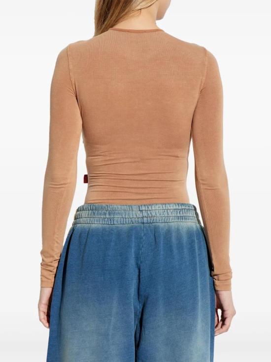  디젤 반팔 티셔츠 A176080QMAT beige - DIESEL