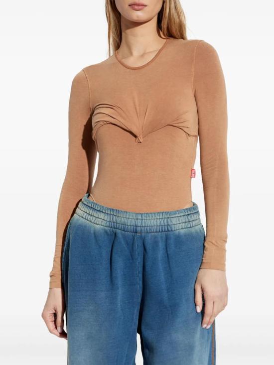  디젤 반팔 티셔츠 A176080QMAT beige - DIESEL