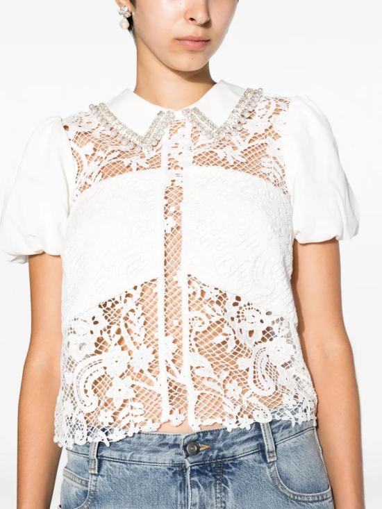  셀프 포트레이트 블라우스 AW23099TW - SELF PORTRAIT