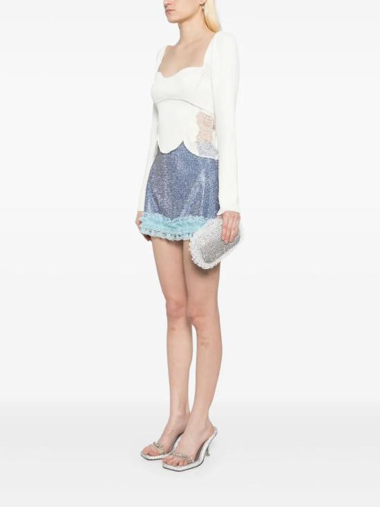  셀프 포트레이트 클러치/파우치 SS25CK302SLA silver - SELF PORTRAIT