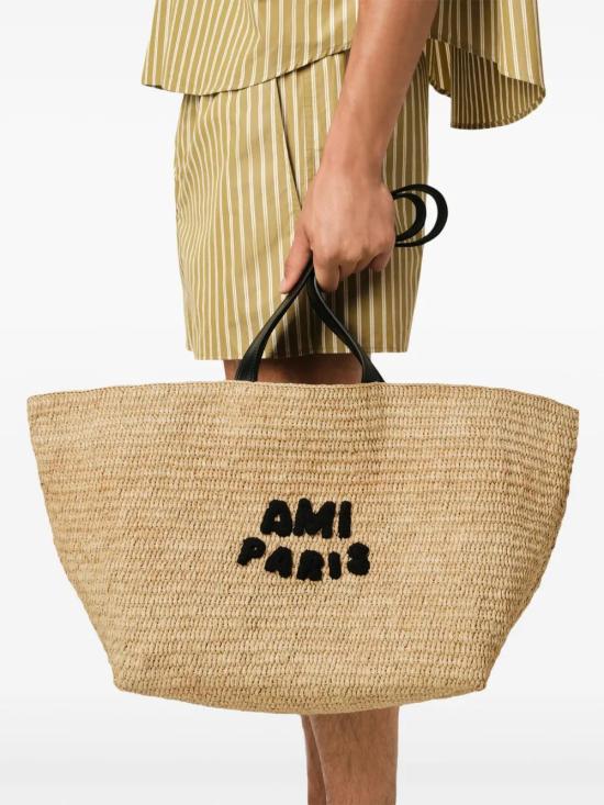  아미 토트백 E25ULL033AW0077 beige - AMI