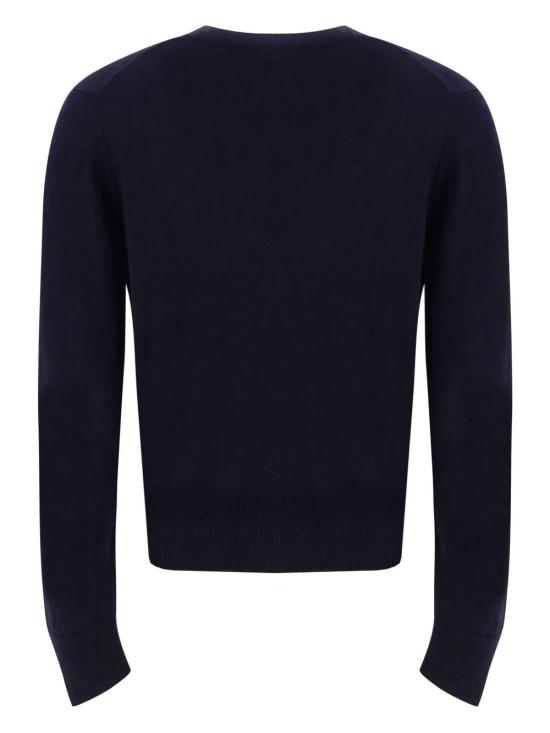  아미 가디건 E25BFFKC111KN0025 midnight blue - AMI