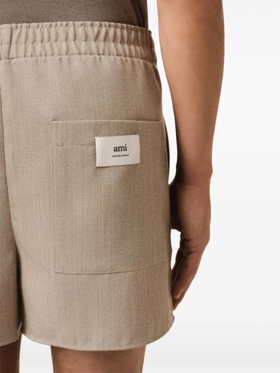  아미 숏팬츠 E25USO117WV0065 brown - AMI