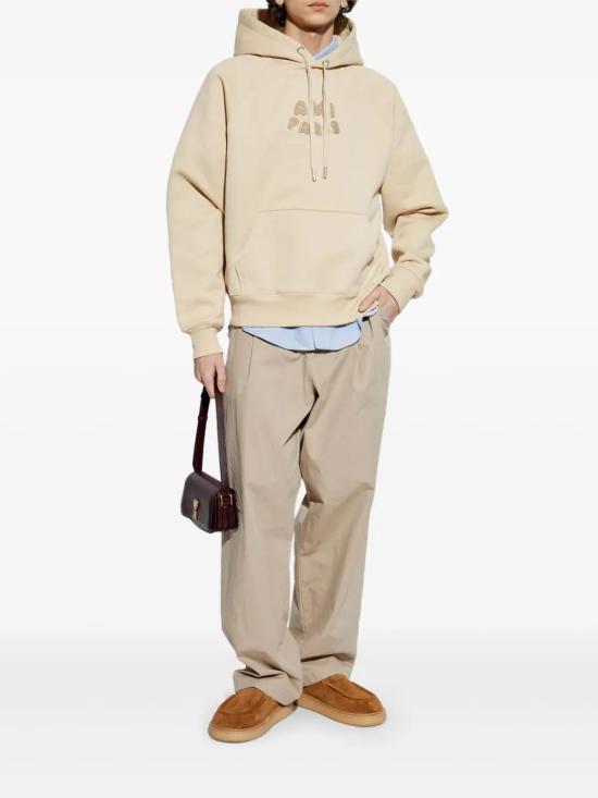  아미 후드 티셔츠 SPUSW275747 sand beige - AMI