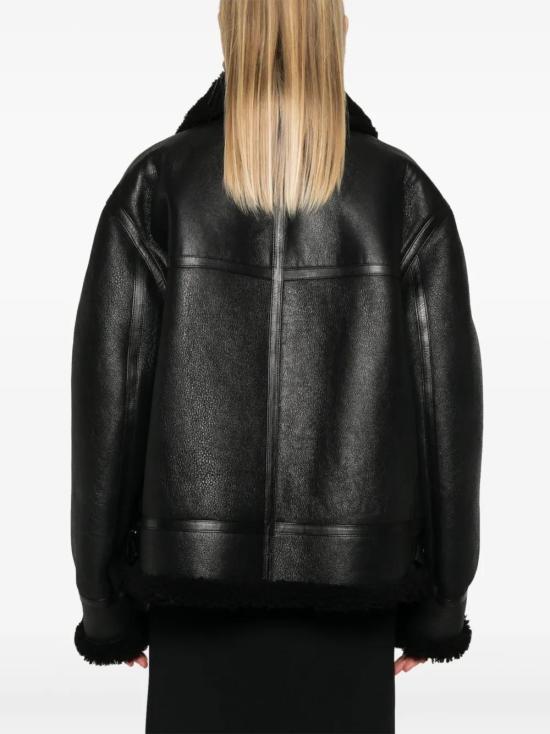  생로랑 가죽 자켓 800896YCOW2 - SAINT LAURENT