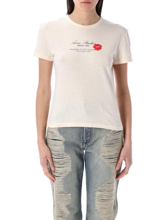 25SS 아크네 스튜디오 반팔 티셔츠 AL0460 AR8 PEARL GREY