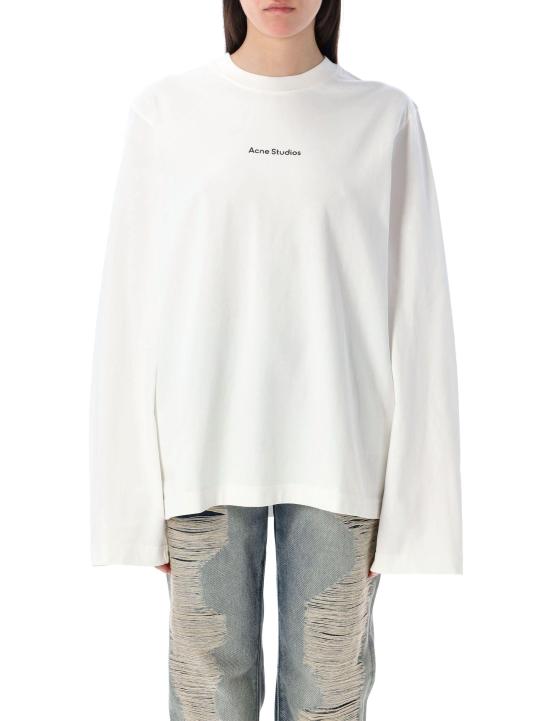 25SS 아크네 스튜디오 긴팔 티셔츠 CL0270 183 OPTIC WHITE