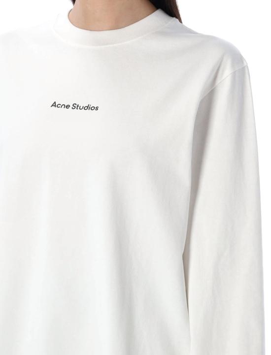 25SS 아크네 스튜디오 긴팔 티셔츠 CL0270 183 OPTIC WHITE - ACNE STUDIOS