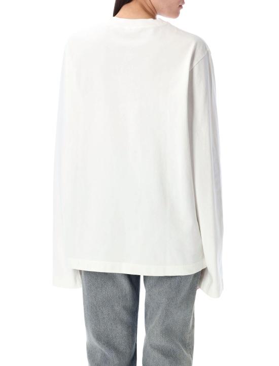 25SS 아크네 스튜디오 긴팔 티셔츠 CL0270 183 OPTIC WHITE - ACNE STUDIOS