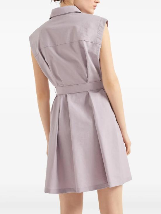  브루넬로 쿠치넬리 미디 원피스 ML140A5348C9101 lilac - BRUNELLO CUCINELLI