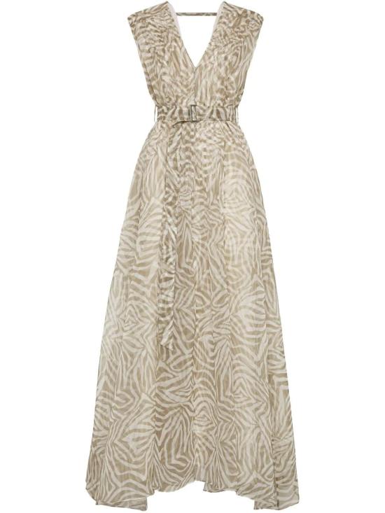  브루넬로 쿠치넬리 롱 원피스 ML124A5336C003 khaki