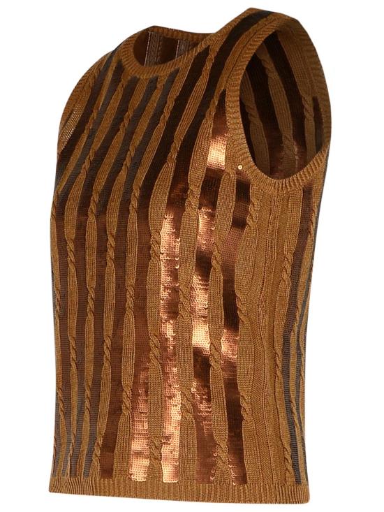 25SS 막스마라 민소매 티셔츠 2511361022015 Brown - MAX MARA