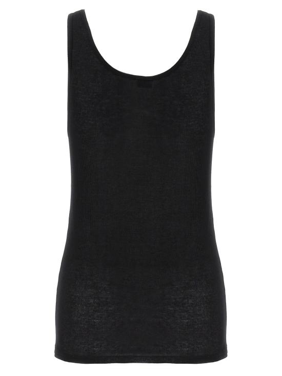 25FW 생로랑 민소매 티셔츠 504959YB2OZ1000 Black - SAINT LAURENT