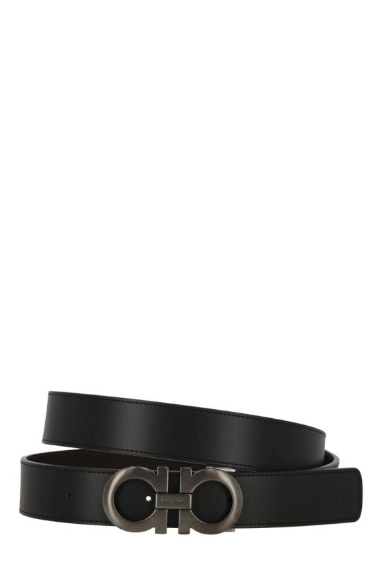 25SS 살바토레 페라가모 가죽 벨트 675542464231 BLACK - SALVATORE FERRAGAMO