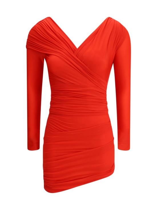 25SS 발렌시아가 숏 원피스 814343 TRV97 6400 RED