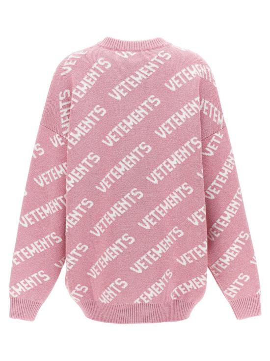  베트멍 스웨터 UE54KN220PBABYPINKWHITE - VETEMENTS