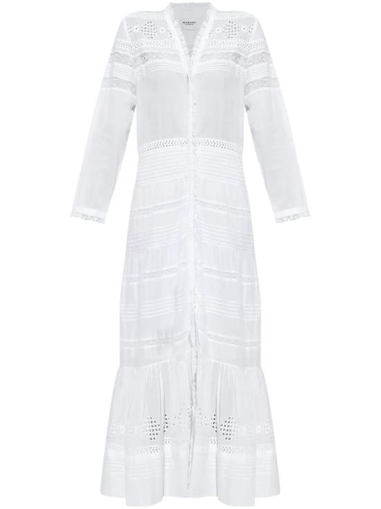 25SS 이자벨마랑에뚜왈 미디 원피스 92703 RO0723FAC1J15E 91321 WHITE