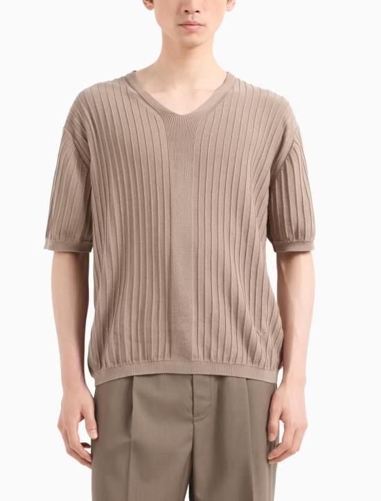 25SS 엠포리오 아르마니 스웨터 EM000862AF13822U6167 ROASTED CASHEW - EMPORIO ARMANI